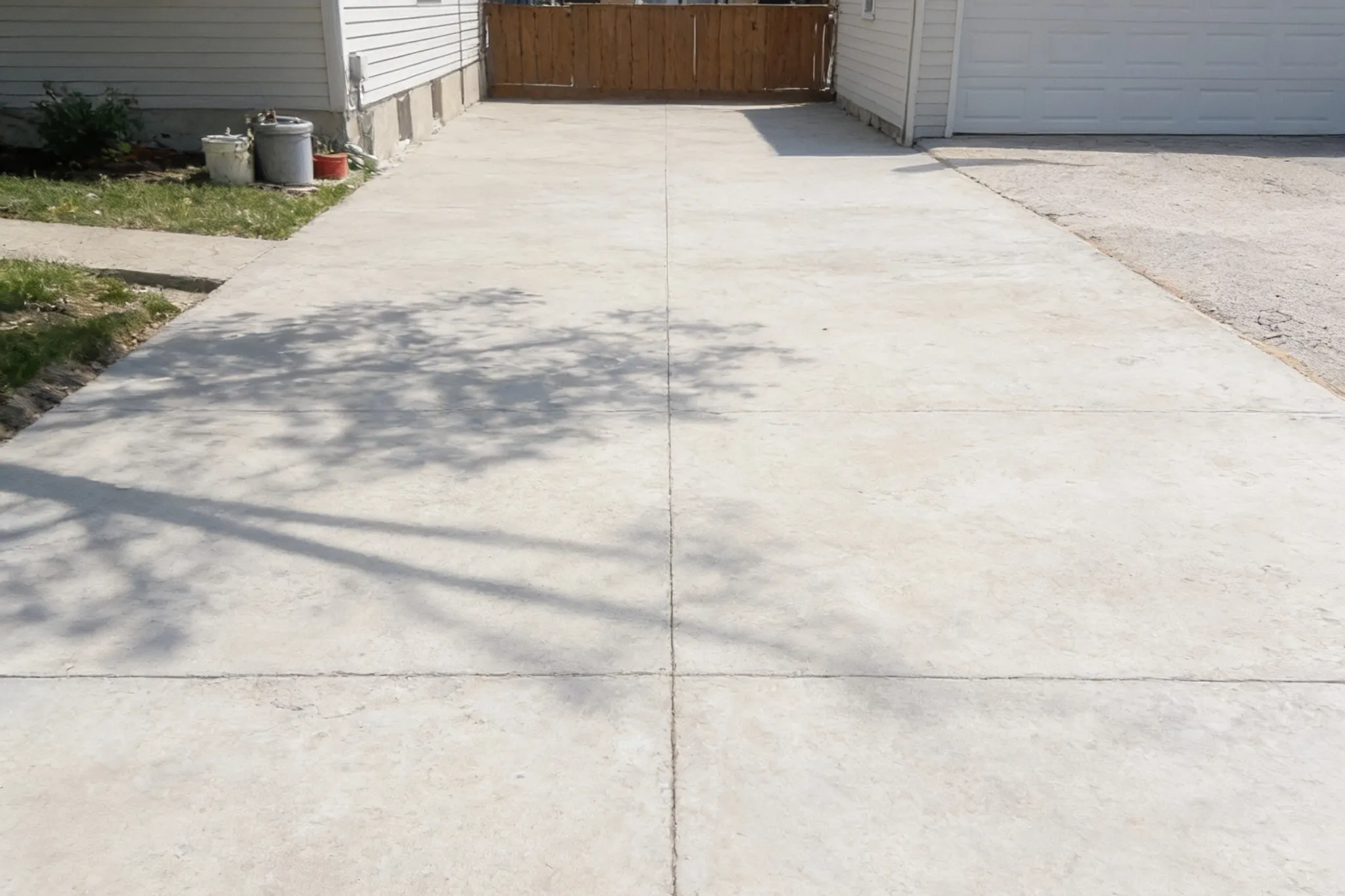 A poured and finished concrete driveway, Whitby, Ontario