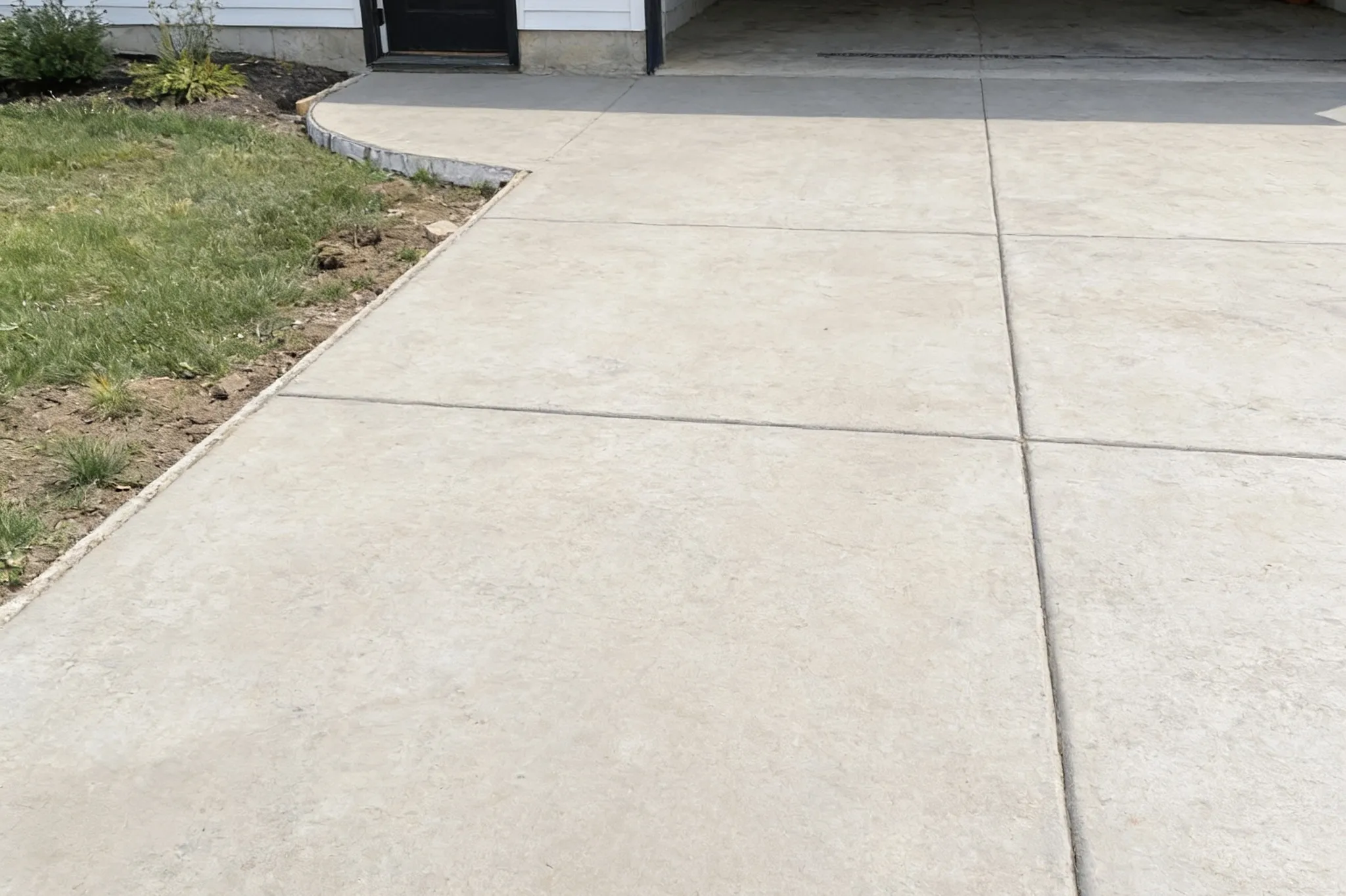 A residential concrete driveway, Ajax, Ontario
