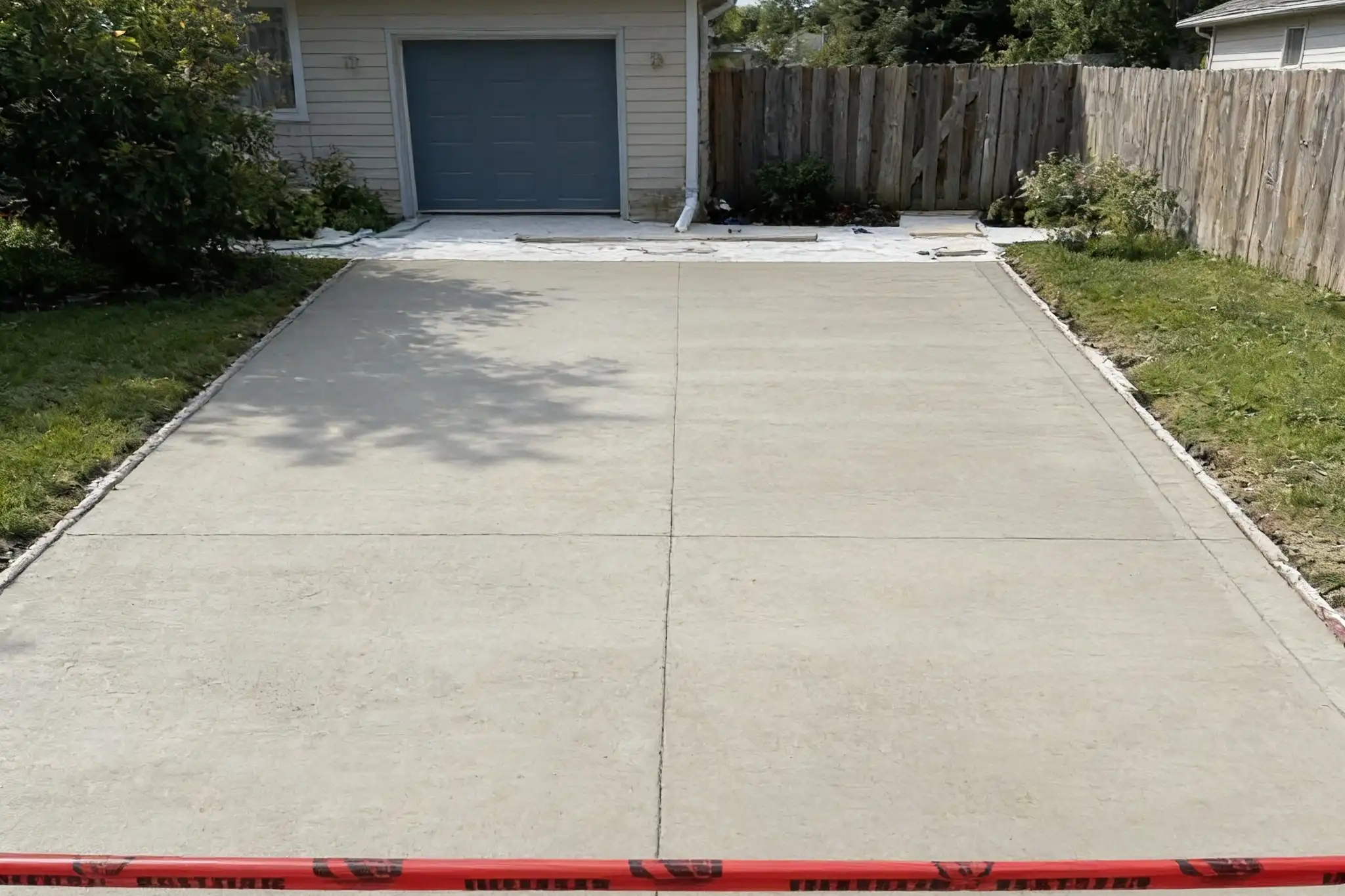 A poured concrete driveway, Niagara-on-the-Lake, Ontario
