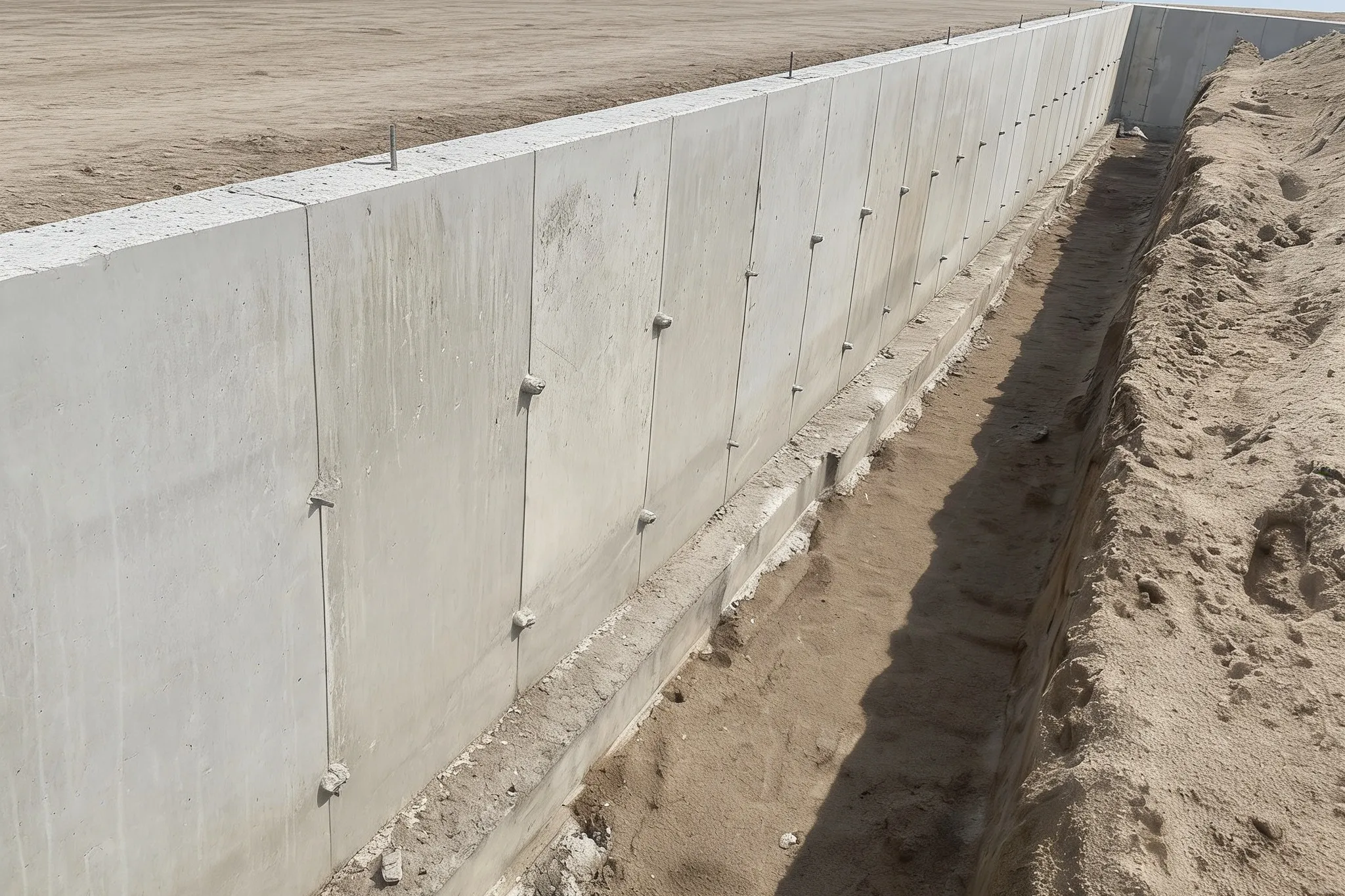 A concrete foundation wall, Southern Ontario