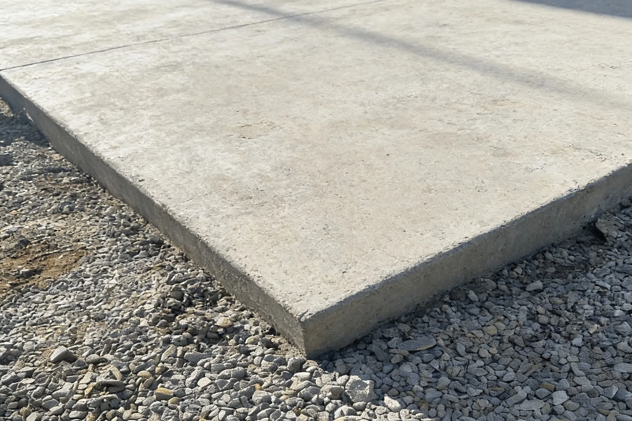 A resurfaced concrete slab with a clean finished surface, Southern Ontario