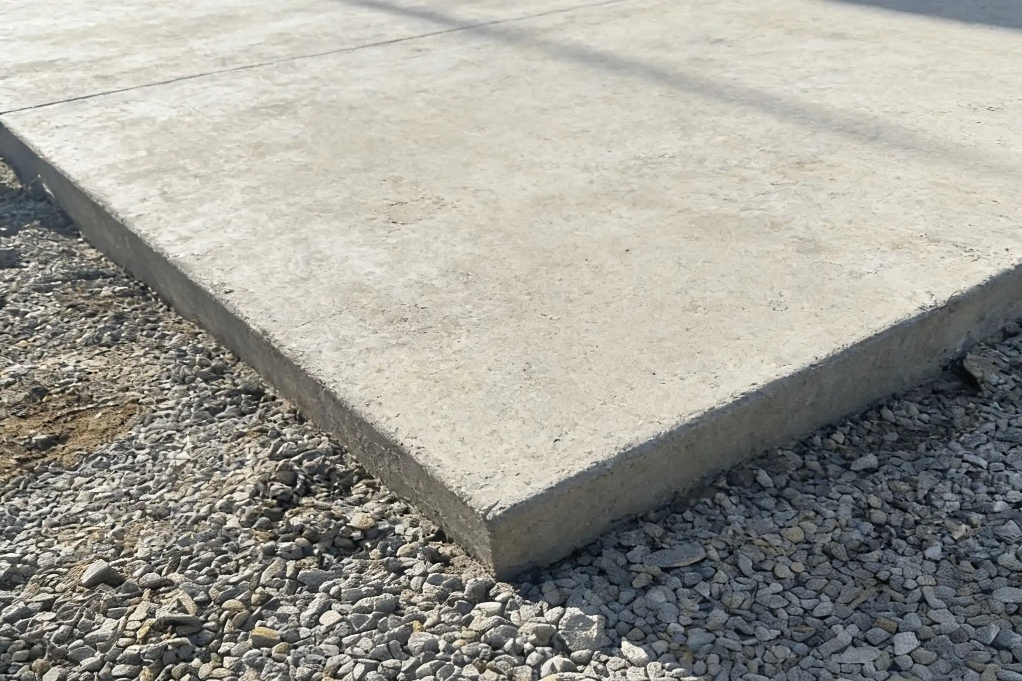 A resurfaced concrete slab with a clean finished surface, Southern Ontario