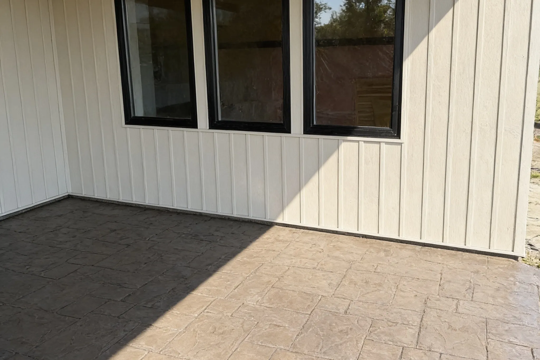 A finished concrete pad, Southern Ontario