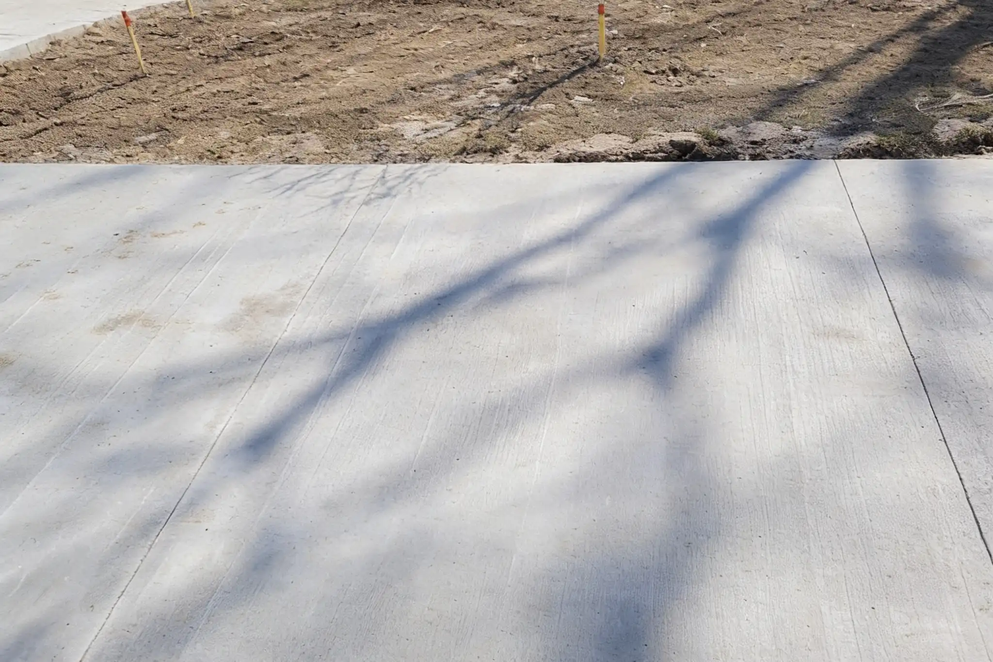 A concrete driveway at a Haldimand County, Ontario home