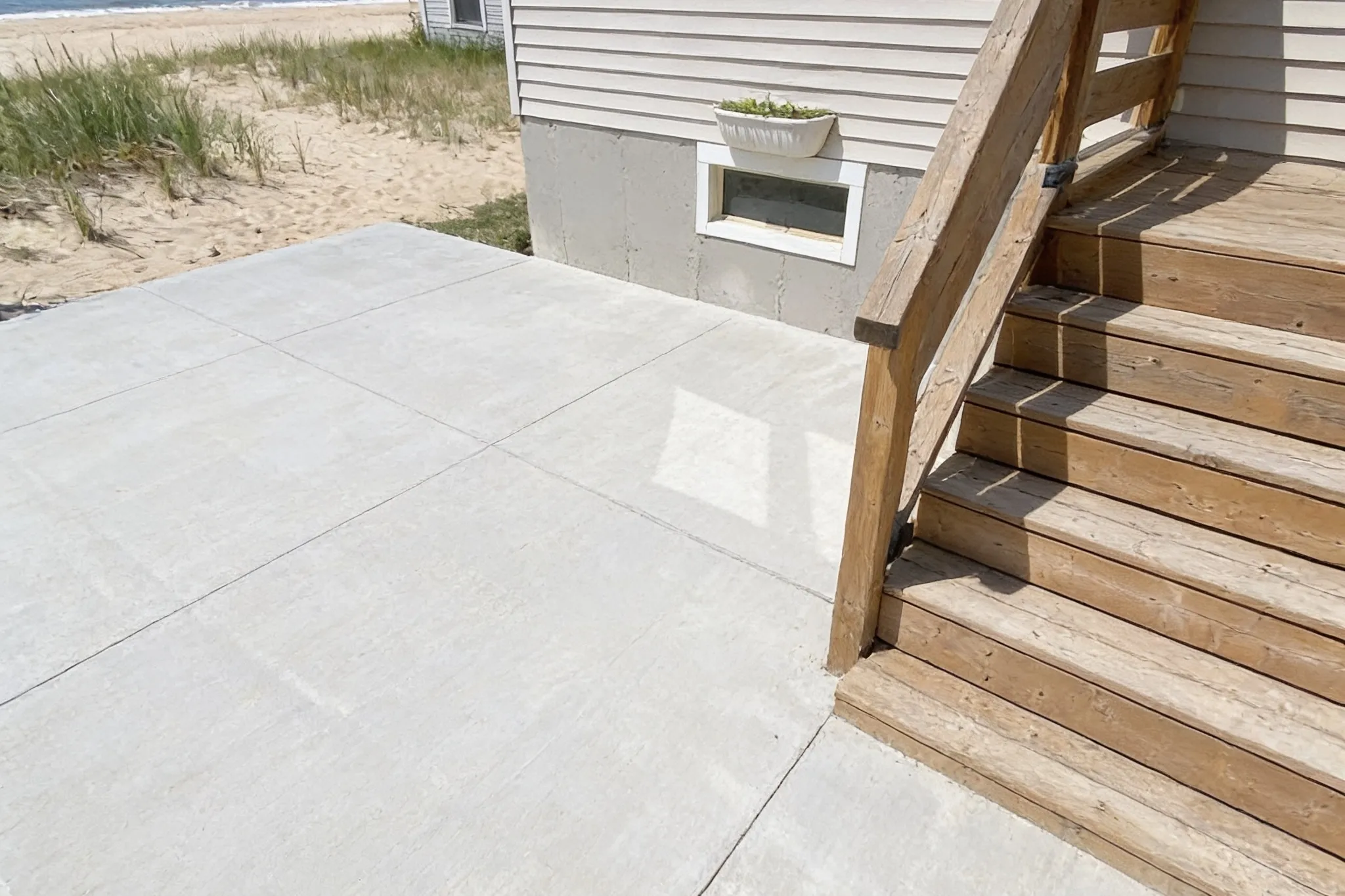A residential concrete driveway, Norfolk County, Ontario